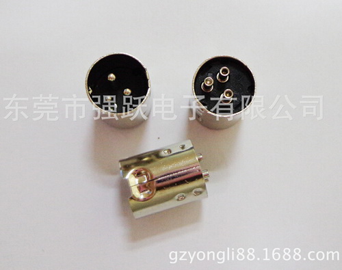 車針一細兩粗MINIDIN中丁3PIN連接器公頭